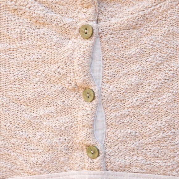 🪷 Free People We The Free Beach Zephyr Tunic Sweater Size M Coastal Boho - Picture 4 of 10